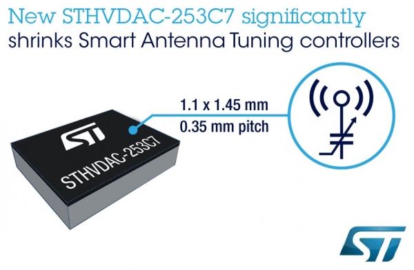 Контроллер адаптивной антенны STMicroelectronics позволит улучшить характеристики смартфонов