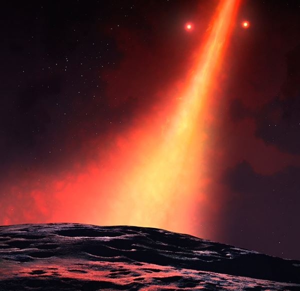 Обнаружена опрокинутая колыбель планет у двойной звезды