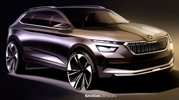 Европейский Skoda Kamiq показали на первых эскизах